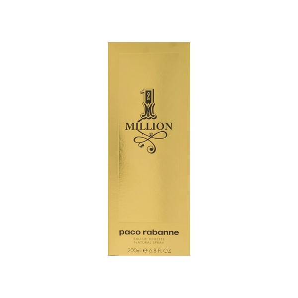 Paco Rabanne 1 Million Fragrance For Men - Fresh And Spicy Notes Of Amber, Leather Tangerine Adds A Touch Irresistible Seduction Ideal With Rebellious Charm Edt Spray 6.8 Oz
