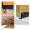 Iron Pivot Hinges, 2 Sets Concealed Cabinet Door Pivot Hinges,