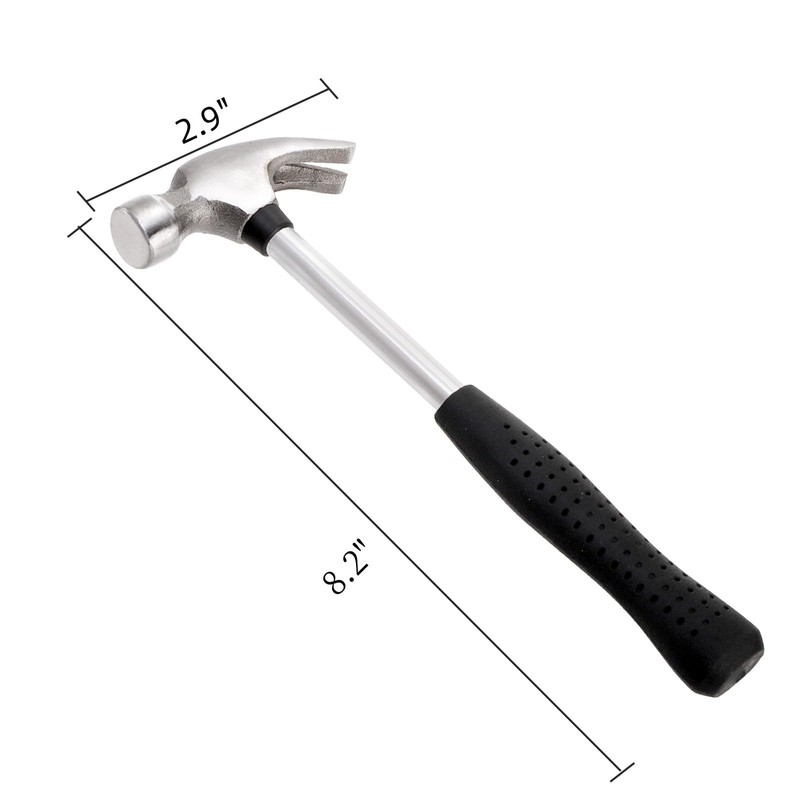 Mezchi 8 Pack 8 Oz Small Claw Hammer Set, Mini