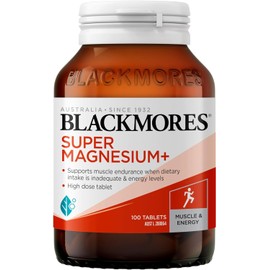 Blackmores Super Magnesium+ | Supports Muscle Health | Maintains Energy Levels | 100 Tablets