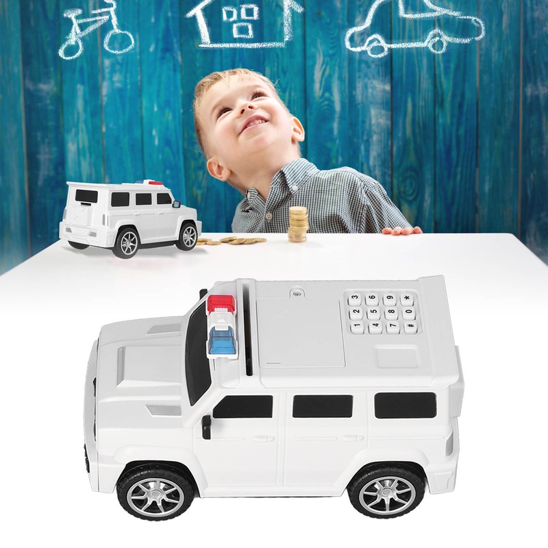 Car Bank Automatic Fingerprint Password Money Rolling Cash Coin Car