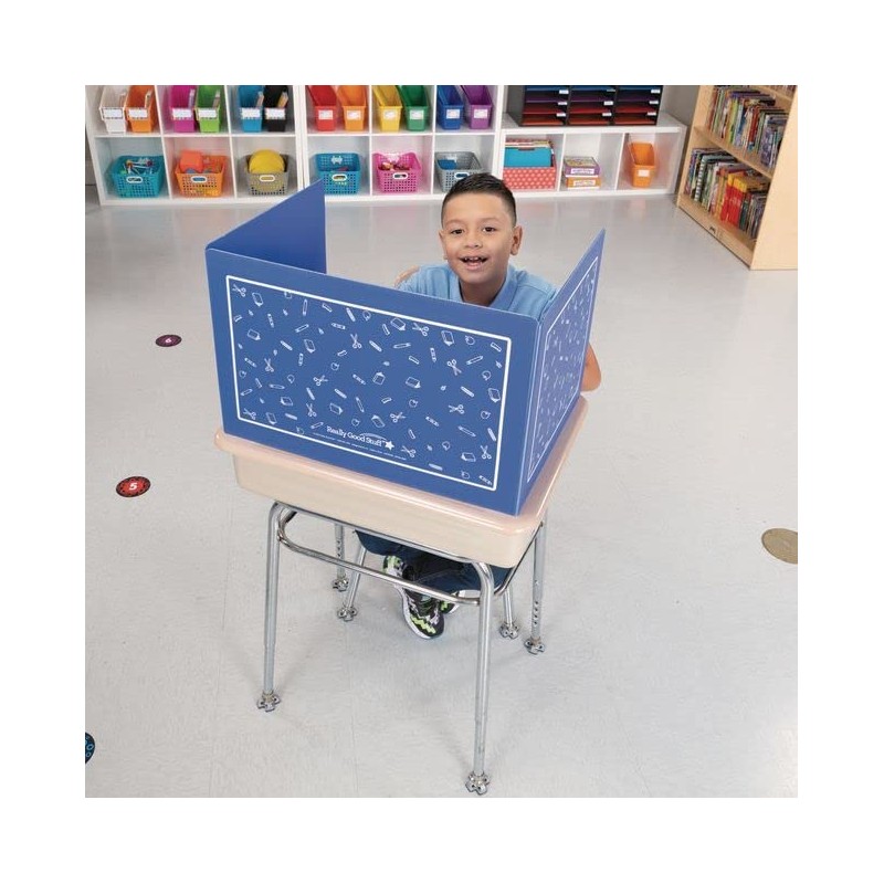 Really Good Stuff Plastic Privacy Shields for Student Desks –