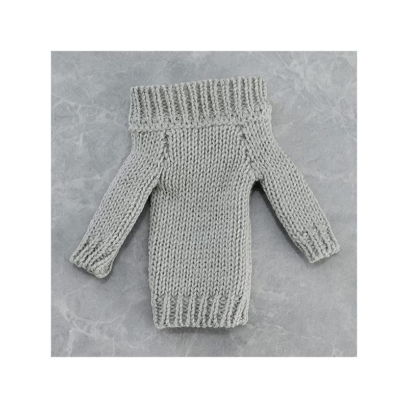 Figma Styles M06837 Off-the-Shoulder Sweater Dress, Gray