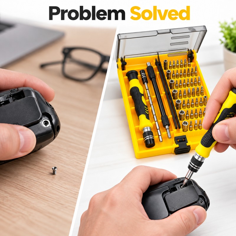 45-in-1 Magnetic Precision Screwdriver Set – Multi-Bit Repair Tool Kit