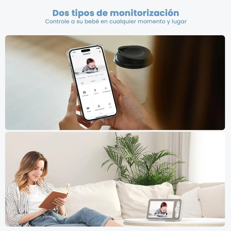 ieGeek 5 inch Video Baby Monitor with Camera Night Vision