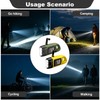 2 Pack Wind Up Torch, LED Torch with Solar Power