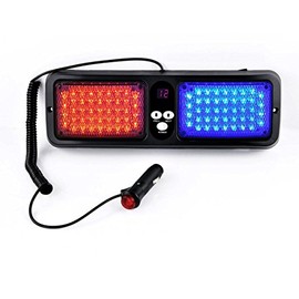 TASWK 86 LED Windshield High Brightness LED Law Enforcement Emergency Hazard Warning Strobe Light Fits Commercial Truck Boat Car (Red/Blue)