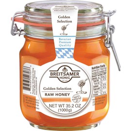 Breitsamer Golden Selection Honey Flip-Top Jar, 35.2 Ounce