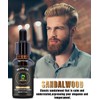 Beard Oil 5 Pack w/Unscented,Cedarwood,Sandalwood,Vanilla,Orange,Christmas Stocking Stuffers Fathers Valentines Day