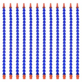 HARFINGTON 12pcs Flexible Water Oil Coolant Pipe Hose 13mm Thread 40cm Length Round Nozzle Flexible Adjustable Cooling Tube for Lathe CNC Hydraulic Machinery