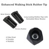6pcs Walking Stick Tips, Replacement Rubber Tips for Walking Sticks,