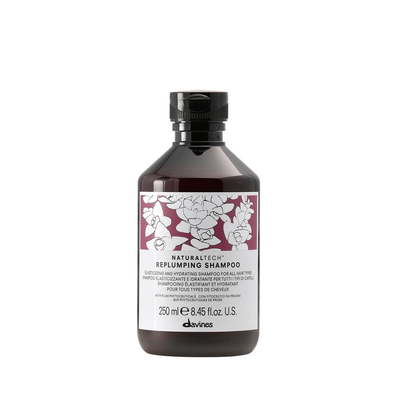 Davines Naturaltech REPLUMPING Shampoo, Gentle Cleasning To Add Hydration, Elasticity