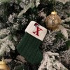 Christmas Stocking – Green A-Z Letter Hanging Christmas Stockings, Christmas