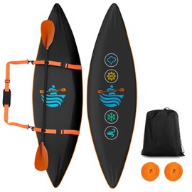 Kayak Cover,Canoe Cover,Upgraded Full Wrap Thickened Waterproof Kayak Cover for Indoor Outdoor, Paddle Board, SUP, and Kayak Boat(Fit 10ft-12ft Kayak)