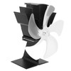 5 Blade Heat Powered Stove Fan Fireplace Fans Self Generating