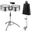 BALLMENT 6 Inch Cowbell and Cowbell Clamp, Cowbell Holder Percussion