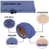 NICPOO Silk Satin Bonnet Hair Wrap for Sleeping, 2 Pcs