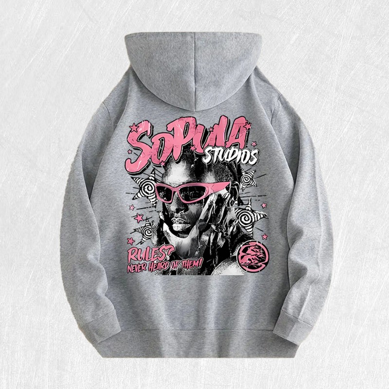 Sopula Studios Graphic Hoodie 100% Cotton US Warehouse 6 ColorsColor: