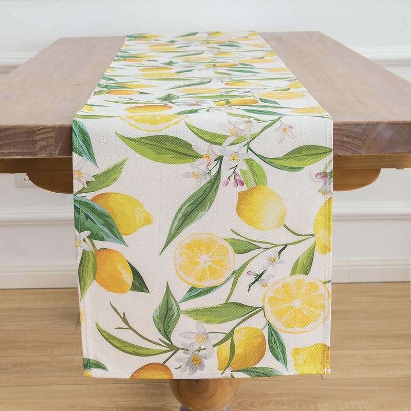 Modern Table Runner Lemons Table Runner Living Room Yellow 33