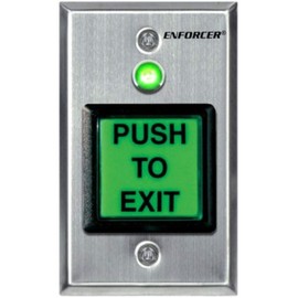 Seco-Larm Enforcer Push-to-Exit Plate, Illuminated with Timer (SD-7623-GSTQ)