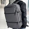 YIC822 Business trip office worker backpack, men's backpack, school bag, travel bag, men's backpack bag black