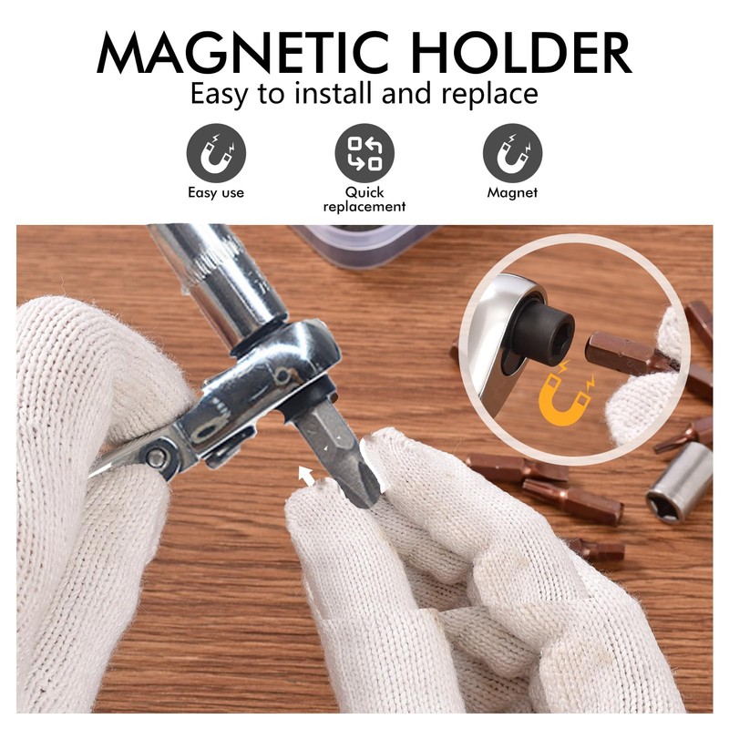 COTOUXKER Mini ratchet screwdriver Set, Right Angle Screwdriver set with
