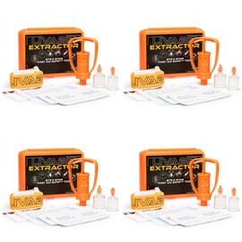 LIVABIT 4-Pack First Aid Safety Tool F.A.S.T. Kit Emergency Venom Extractor Snake Bite and Sting Suction Pump for Hiking, Camping, Backpacking, Insect Sting & Snake Bite Treatment