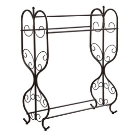 KB Designs - Freestanding Metal 3 Tier Towel Rack Stand for Bathroom, Pewter