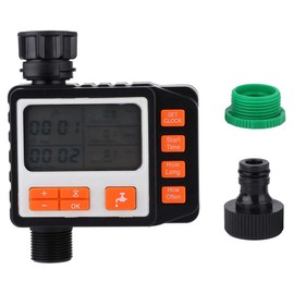 Irrigation Timer, LCD Display, Water Timer, Automatic Irrigation Regulator for Home Gardening, Agricultural Production, Horticulture and Horticultural Production