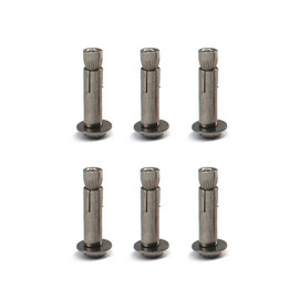 6 pcs of M8 of Length 65mm 304 Stainless Steel hex Head Sleeve Anchor Bolt External hex nut Expansion Bolt