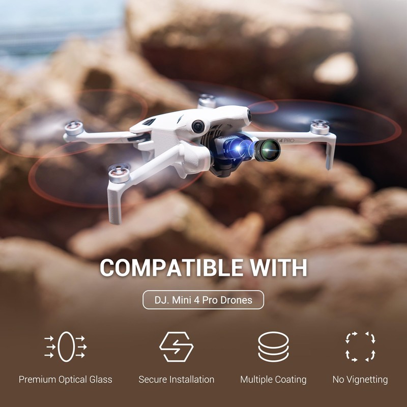 JJC ND CPL Filter Kit Compatible with DJI Mini 4