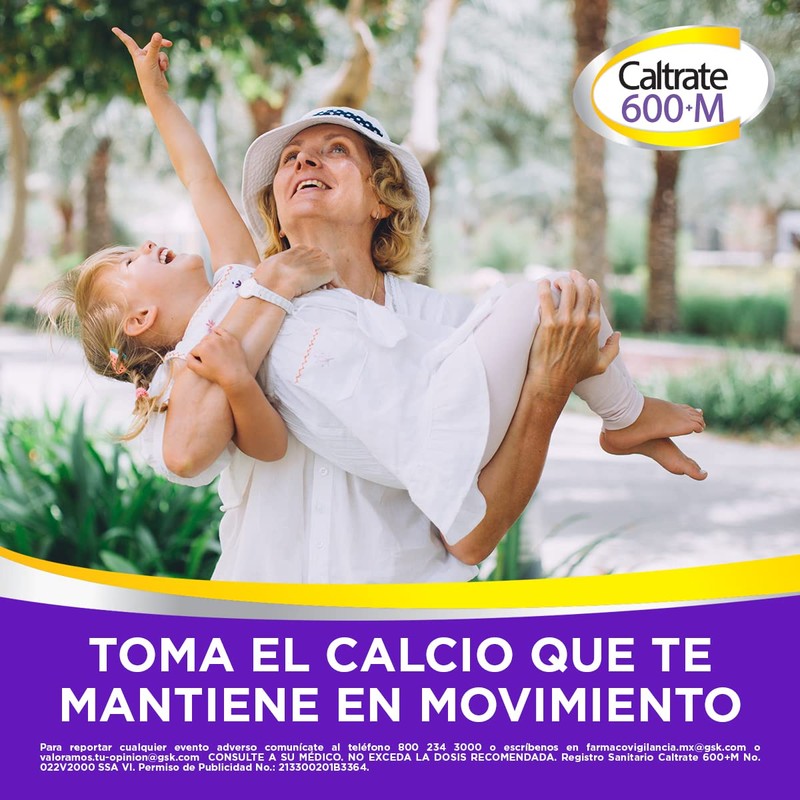 Caltrate Suplemento Alimenticio De Calcio con Vitamina D + Minerales,
