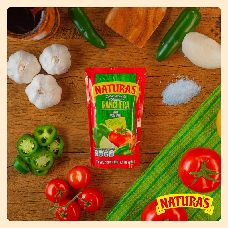Natura's Salsa Ranchera, Heat-and-Eat Ranch Pasta Sauce in 7.1oz. Easy-Open