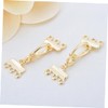 jojofuny 3 Strand Copper Plating Clasps for DIY Jewelry Making