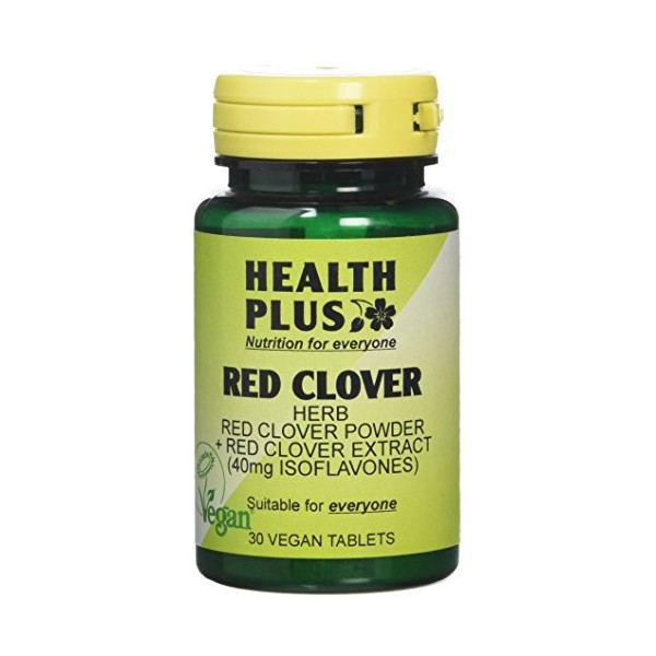 Health Plus Red Clover (40mg Isoflavones) Women's Health Plant Supplement - 30 Tablets