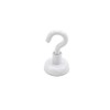 FIRST4MAGNETS White Painted Neodymium Hook Magnet with M4 Hook for