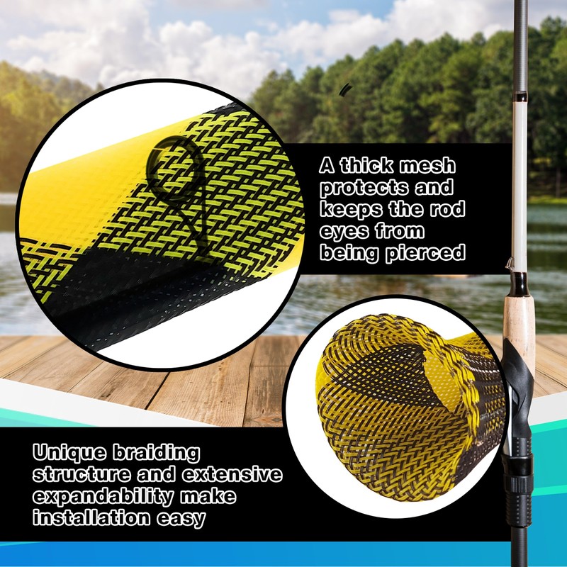 Reaction Tackle Rod Sock Black/Green (Point-Cast-5)