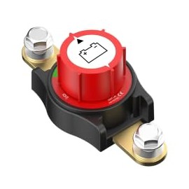 Top Post Battery Disconnect Switch,Heavy-Duty Battery Cut Off Switch 12-48V,Disconnect Isolator for Cars,Vehicles,RVs,Boats. (1PC Side Post Switch)