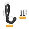 QINGHEC 30 Pcs Small Wall Mounted Coat Hook Key Hooks