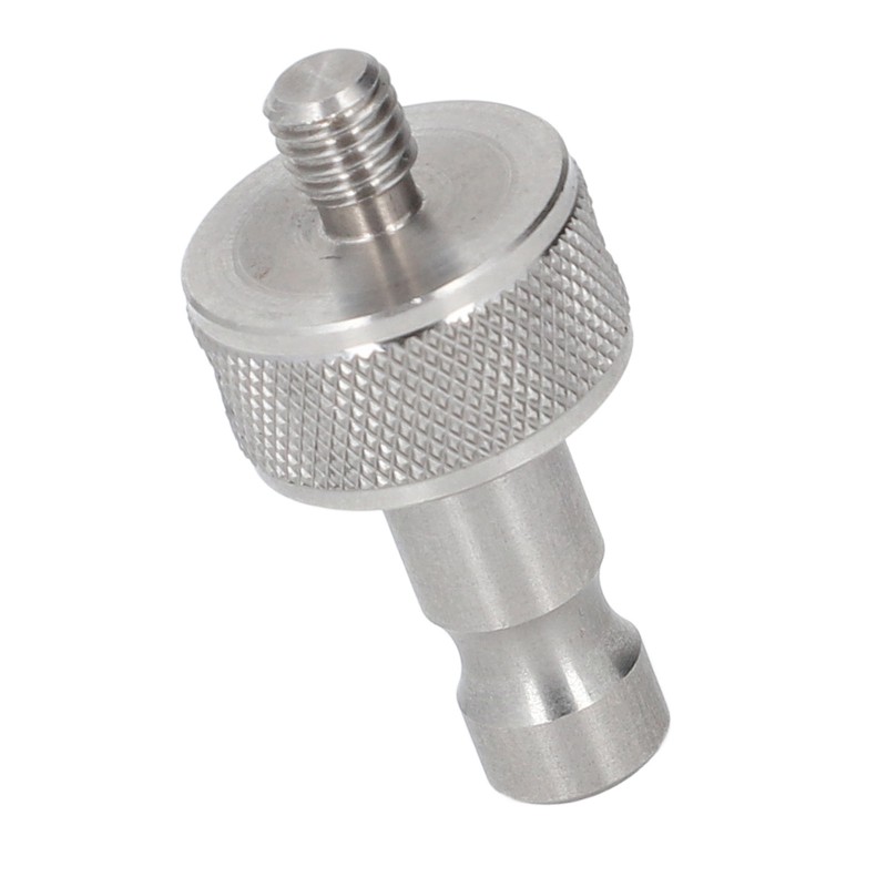 Prism Adapter Knurling Stainless Steel M8 Thread Survey Pole Adapter