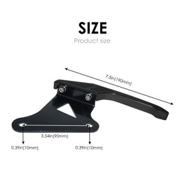 Motorcycle Rear Seat Pillion Passenger Grab Rail Bars Handle Armrest Trim Compatible with Honda MSX 125 MSX125 GROM 2013-2015, Black, 1 Pair