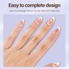 Misssix X-BASIC TIPS Uñas postizas francesas, 150 unidades, uñas de