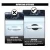 4PCS Car Door Handle Cup Scratch Protectors, TPU Carbon Fiber