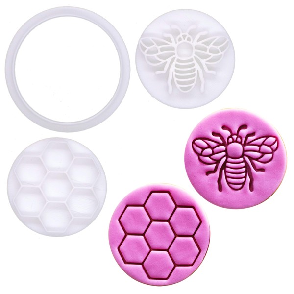 BAKERLOGY Queen Bee - Mini 2" Cookie Cutter & Stamp