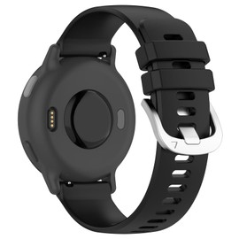 Fit for Garmin Approach S50 Watch Bands, 20mm Durable Quick Release Silicone Replacement Band Straps Wristbands Bracelet Fit for Garmin Approach S50 Smart Watch (Black)