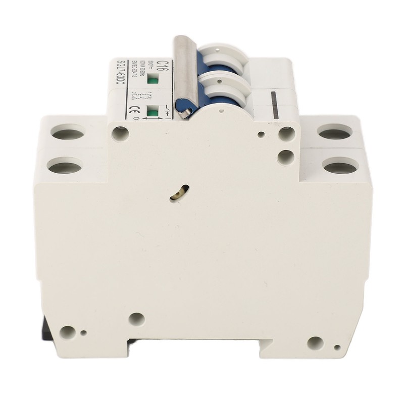 DC Circuit Breaker 2P 16A Overload Protection DIN Rail Mount