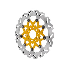 POWER JAMES 11.8" Golden Floating Front Brake Rotor for Harley Softail Dyna XL Touring Motorcycle