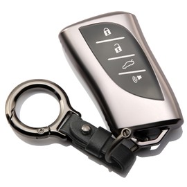 LIANGYM for Lexus Key Fob Cover Full Protection Key Case with Keychain Fit for 2018-2025 ES250 ES350 UX200T NX300h RX450h GX550 TX350 LX600 LS500 LC500h
