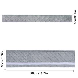 Amooca Soft Automotive Seat Belt Cover Seatbelt Shoulder Pad Neck Protector Cushions Universal Fit SUV Trucks Backpack Light Grey Extra Long 19.7in