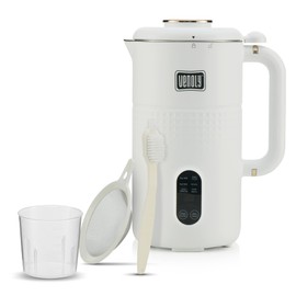 Venoly Nut Milk Maker Machine - Convenient Nut Milk Machine for Homemade Plant-Based and Dairy-Free Beverages | Nut and Soy Milk Maker with Stainless Steel Blades Produces Up To 5.5 Cups (White)